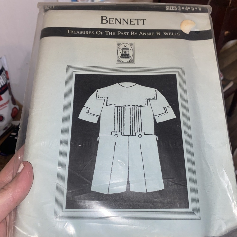 Vintage 1998 Bennett Treasures Of The Past Annie Wells Sewing Pattern 3-6 Uncut